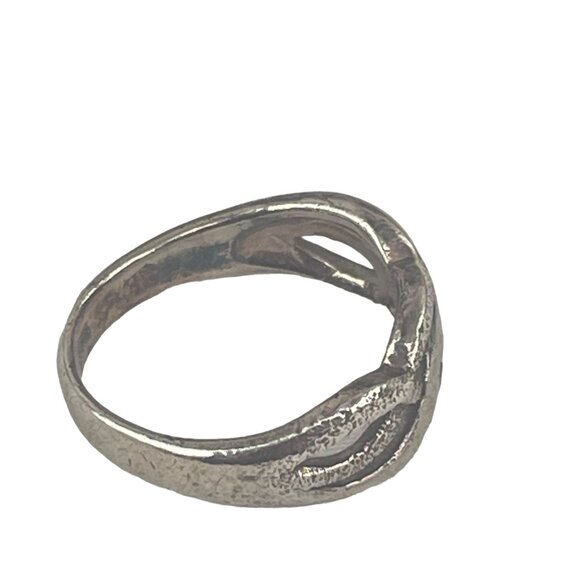 Sterling Silver Infinity Knot Band Ring Gift for Her Gift for Him - Picture 6 of 8